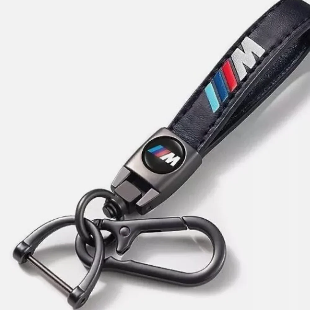 GENUINE LEATHER CAR FOB KEYS RING